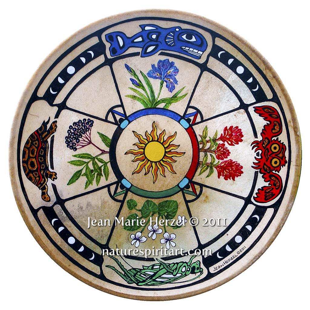 Hawaiian Totemic Drum
